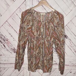 Lovestitch Autumn Paisely Boho Top
